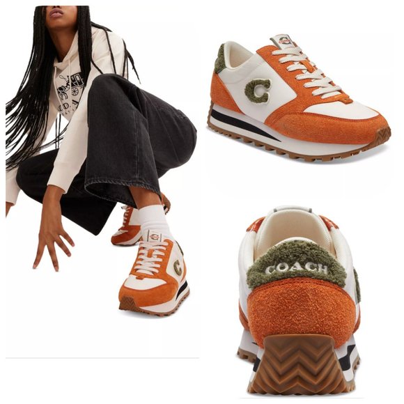 NWT Runner "C" Lace Up Jogger Sneakers 5.5 - Picture 1 of 8